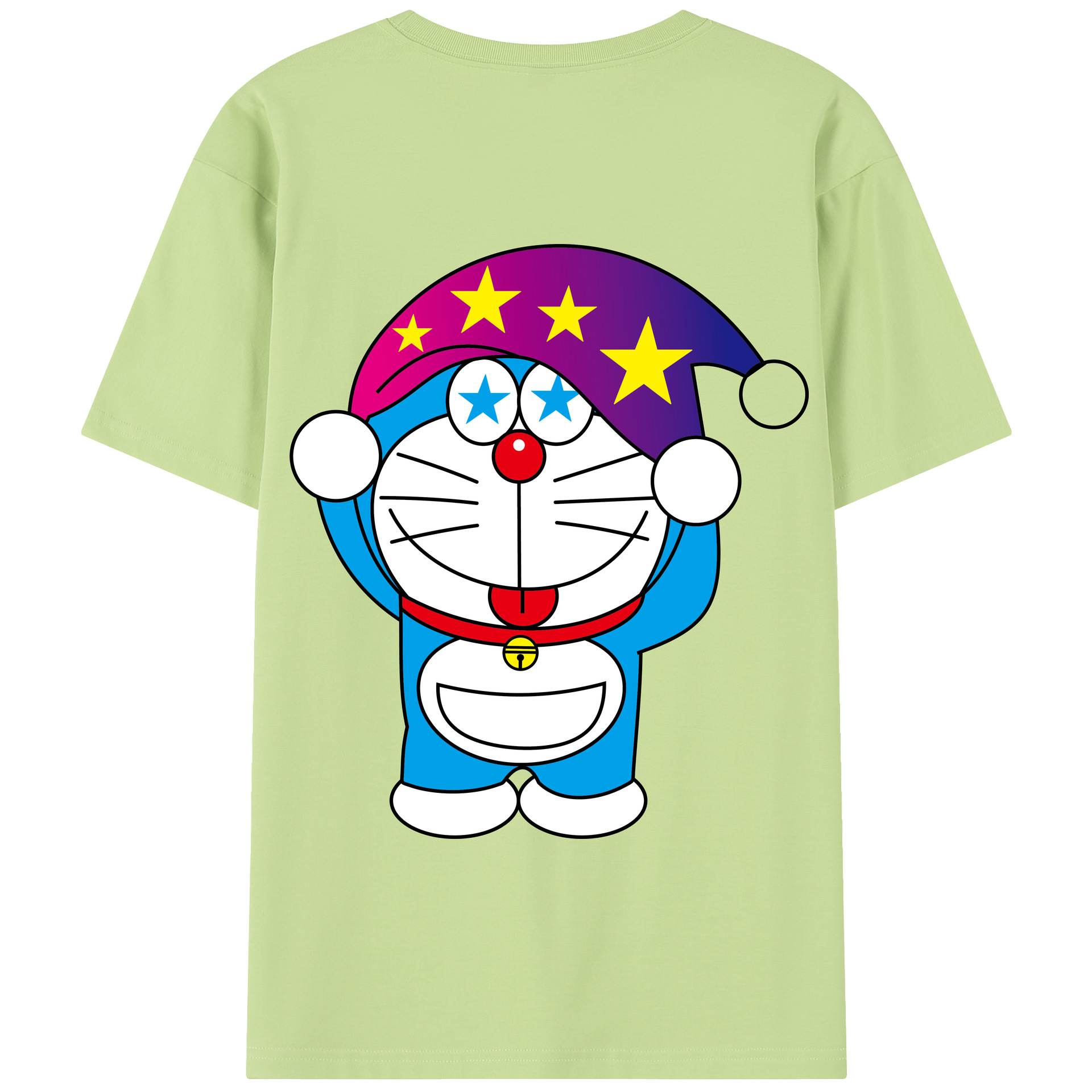 （画像用） ドラえもん Doraemon 綿100％半袖Tシャツ（背面プリント）